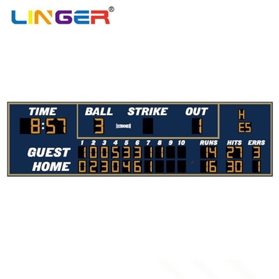 Tabla de puntuación de béisbol LED de alta resolución ROHS Alto brillo Ángulo de visión amplio