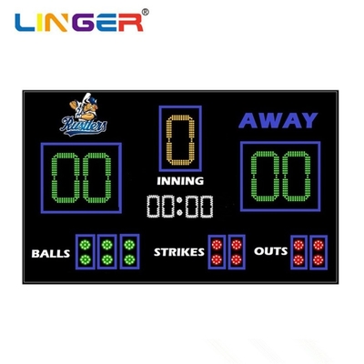 Tablero de puntuación de béisbol LED de alto nivel de protección con fácil instalación y fácil mantenimiento