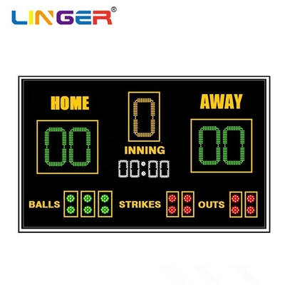 Tablero de puntuación de béisbol LED de alto nivel de protección con fácil instalación y fácil mantenimiento