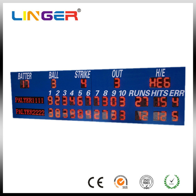 Sistema de control inalámbrico Tablero de mando LED de béisbol personalizado con fácil instalación