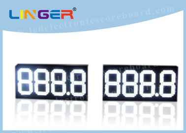 888,8 muestras del precio de la gasolina de Digitaces, color electrónico del blanco de la cartelera del precio del petróleo