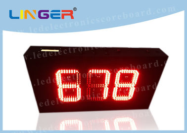 Contador de tiempo rojo de la cuenta descendiente de 888 formatos, diseño modificado para requisitos particulares contador de tiempo electrónico de la cuenta descendiente