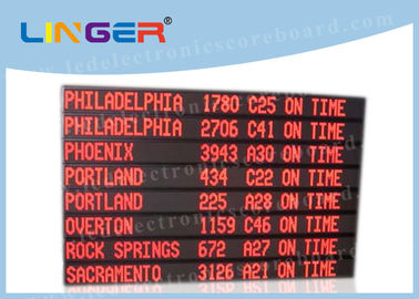 Sola muestra programable llevada del movimiento en sentido vertical del color rojo, llevada enrollando líneas del tablero de mensajes 8