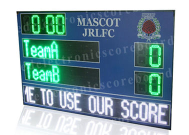 Multi - tablero de la cuenta de Digitaces de los deportes y marcador electrónico del fútbol del LED en color verde