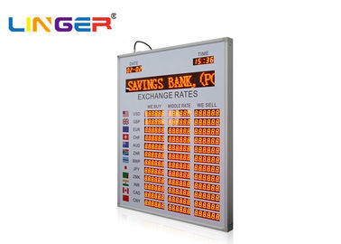 Tablilla de anuncios profesional de la tarifa del cambio de divisas del segmento 7 para el banco