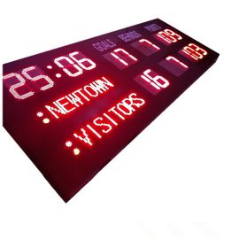 Tipo marcador electrónico de AFL del LED con 18 dígitos en el color rojo para el club de deporte de Australia