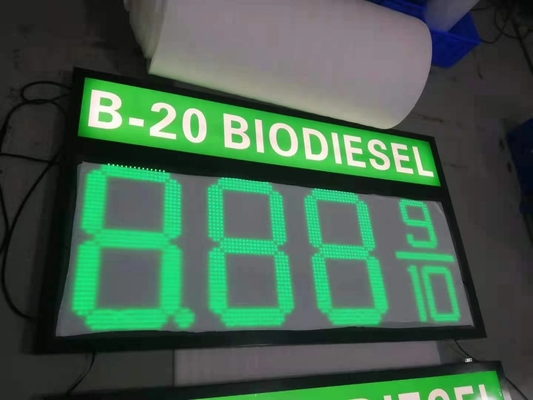 Color verde 12&quot; 300m m del tablero LED de la gasolina de la muestra de acrílico ULTRAVIOLETA del precio