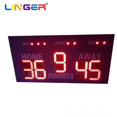 Tabla de puntuación de béisbol LED digital de alta durabilidad con fácil instalación