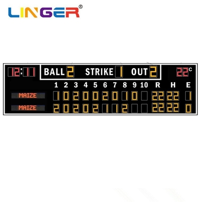 Tabla de mando de dígitos de segmento LED de béisbol de alta resolución con alta tasa de actualización