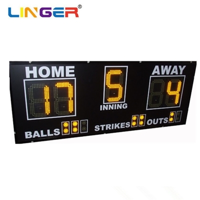 Tabla de béisbol electrónica de alta resolución con segmento LED de dígito y alta tasa de actualización