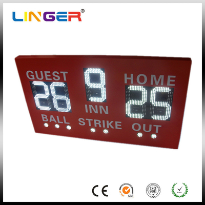 Tabla de mando de béisbol LED de alta durabilidad con alta tasa de actualización y alta resolución