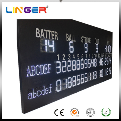 Tabla de puntuación de la pantalla deportiva de béisbol de alta durabilidad con ángulo de visión amplio