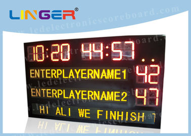 Dígitos grandes y marcador electrónico llevado de alta calidad para el deporte del fútbol