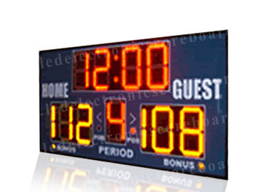 Marcador portátil del baloncesto fácil de la instalación, reloj de la cuenta de baloncesto con los soportes