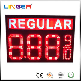 Diseño modificado para requisitos particulares exhibición electrónica impermeable del precio de la gasolina de IP65 LED