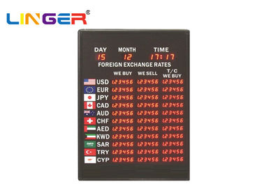 Los E.E.U.U. llevaron la muestra del tipo de cambio/la exhibición electrónica interior del intercambio de moneda