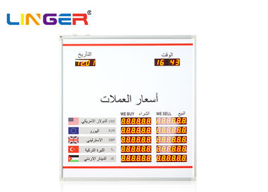 Tablilla de anuncios árabe de la moneda de la lengua del pequeño modelo, tablilla de anuncios llevada electrónica de la tarifa