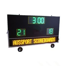 Marcador al aire libre impermeable electrónico del fútbol con la muestra del mensaje/el soporte móvil