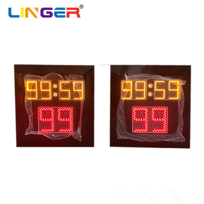 reloj de tiro de acrílico del color rojo del tablero de 4m m con tiempo del juego
