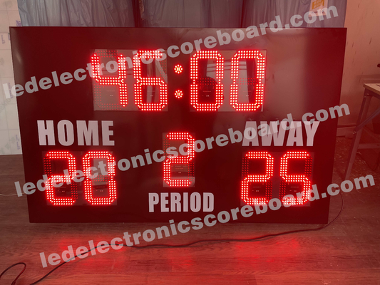 Prenda impermeable electrónica estándar del marcador IP65 del fútbol de Ecomomy LED